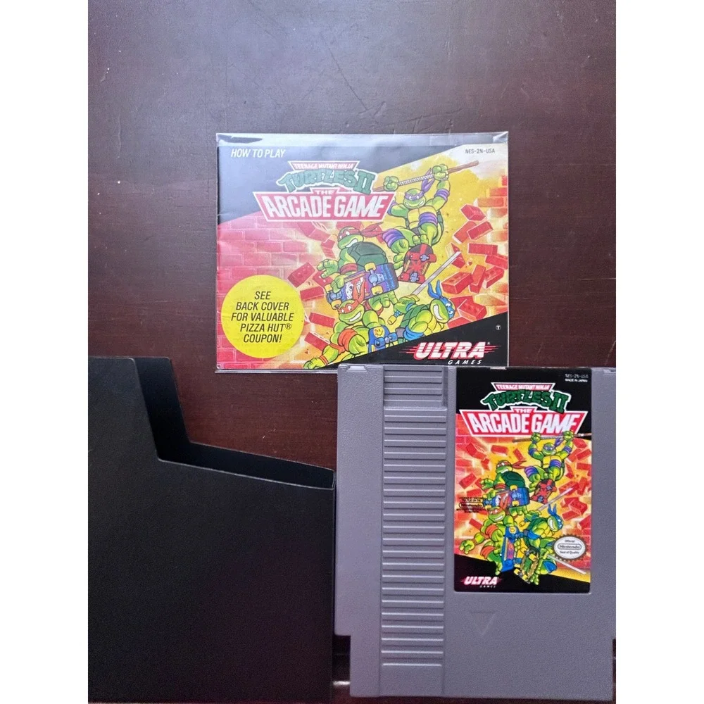 TMNT II The Arcade Game NES Nintendo Ultra Games NES-2N-USA with Manual